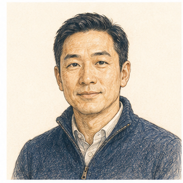 Fictional colored-pencil portrait illustrating an example expert capability.