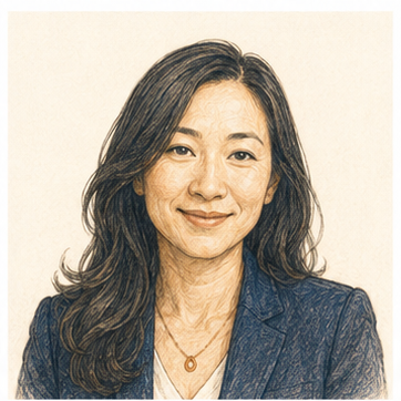 Fictional colored-pencil portrait illustrating an example expert capability.
