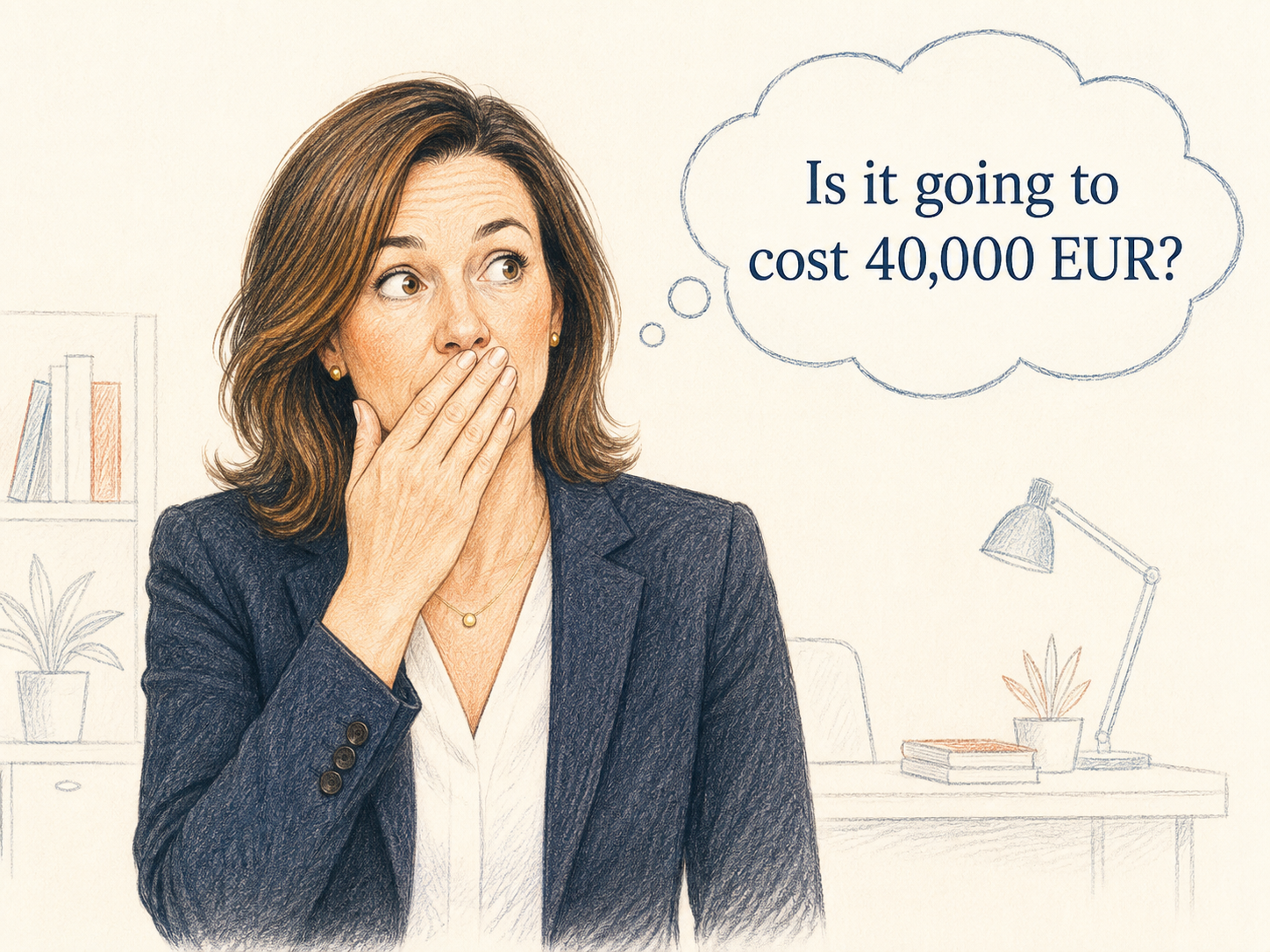 A business leader wonders what outside help will cost.
